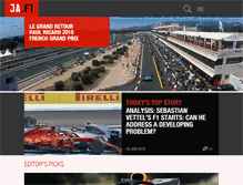 Tablet Screenshot of jamesallenonf1.com